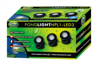 Osvetlenie na jazierko, rybník - Aqua Nova LED osvetlenie do jazierka 3x1,6W