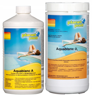 Bazénová chémia - Aquablanc O2 + Aquablanc a bez chlóru aktívneho kyslíka