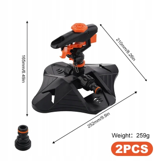 Zavlažovanie záhrady - Automatický rotačný 360 stupňov postrekovač trávnik