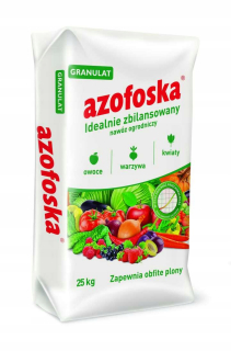 Záhradné hnojivo - Azofoska 25 kg inco granulované hnojivo dokonale vyvážené hojné plodiny
