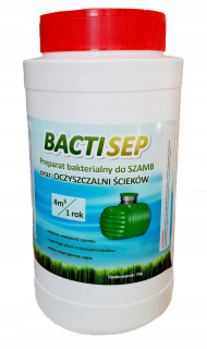 Prostriedok do žumpy, septiku - BACTISEP - Opravcové zariadenia na domáce odpadové vody, septické nádrže 1 kg
