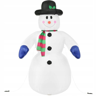 Nafukovací snehuliak čerpal žiariaci ornament 120 cm