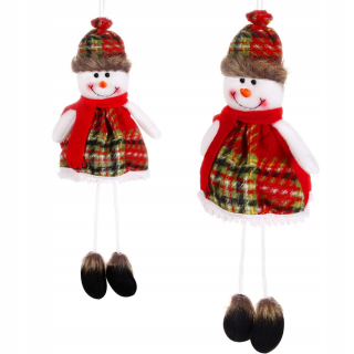 Snowman vianočný stromček prívesok 38 cm dekorácie darček