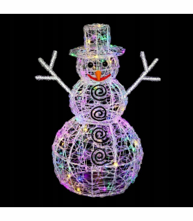 Snowman 3D 100 lampy vianočná dekorácia