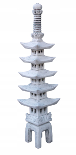 Betónová záhradná lampa japonská pagoda veľká L2111