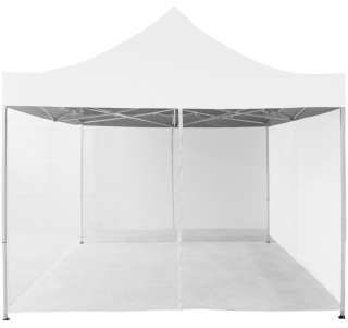 Záhradný stan, pavilon - Biela ochranná sieťová sieť pre komár pre pavilón 3x3m