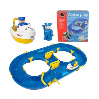 Vodná hračka - BIG Waterplay Rotterdam Waterway + čln + figúrka