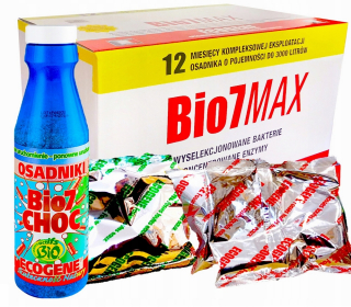 Prostriedok do žumpy, septiku - Bio7 max 2 kg + bio 7 Hoci baktérie pre liečebné závody
