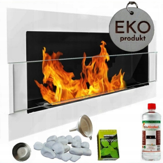 Bio krb 900x400 biely so skleneným 90x40 cm eco tuv