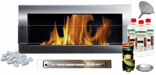 Bio krb 900x400 Inox so skleneným 90x40 cm + tuv