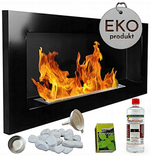 Bio krb 900x400 čierny lesk 90x40 cm + tuv