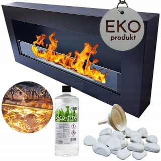 Bio krb 90x40 box v plochom 900x400 čierneho skla