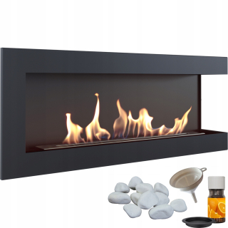 Pravý biologický krb 1200 dlhý horák + aróma