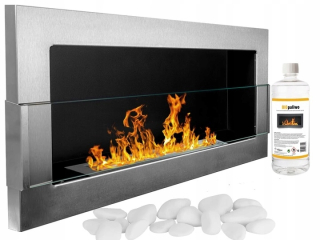 Biofinent TUV 900x400 Silver Inox Glass +Freebies