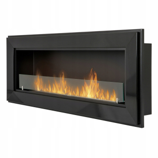 Bio krb so skleneným čiernym rámom 1200 mm (120 cm)