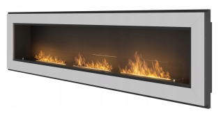 Bio krb s inoxovým rámovým sklom 1800 mm 180 cm