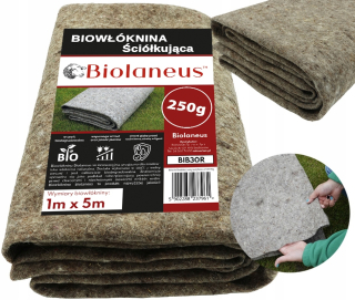 Agrotextília - Ekologická tkanina Bio -Fiber Mulčovanie na burinách buriny ovčej vlny 1x5m