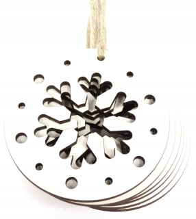 Drevené prívesky Baubles Baubles 16cm 6ks BN1036