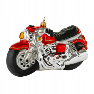 Sklenený vianočný stromček Motor 16x8 cm