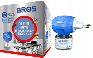 Repelent proti hmyzu - Bros Electro Fumigátor pre komár 3in1 + kvapalina