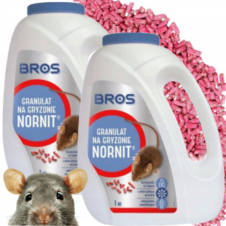 Repelent, plašič pre zvieratá - Bros Granules hlodavce jedovate myš noranit 2 kg