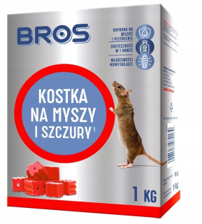 Repelent, plašič  pre zvieratá - Bros myš a potkany 1 kg