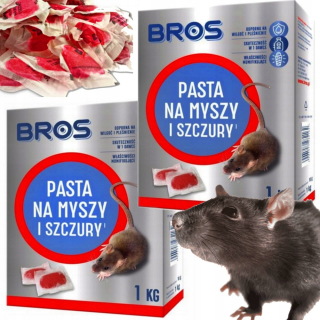 Repelent, plašič pre zvieratá - Bros paste silnú myš a potkany 2 kg
