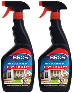 Bros Liquid Repeller Dogs and Cats 2 x 500 ml
