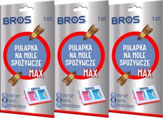 Repelent proti hmyzu - BROS Food Past na mole MAX až 3 mesiace x3
