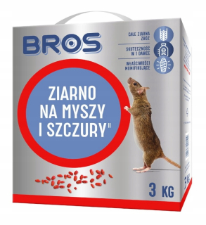 Bros Grain na myšiach a potkanoch 3 kg silný jed