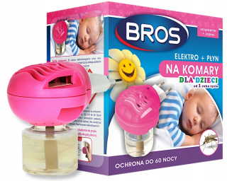 BROS elektro + tekutina proti komárom pre deti 60 nocí