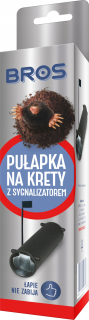 Pasca na krtky a hraboše BROS s alarmom
