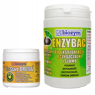 Prostriedok do žumpy, septiku - Baktérie pre septické nádrže Enzybac 1 kg + štartér Biostart Dreenage Start