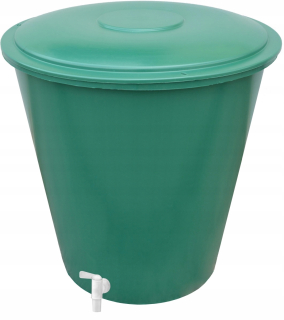 Nádrž na dažďovú vodu - 300 l Rainbow Barrel s kohútikmi a vekom