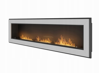 Jednoduchý požiarny rámec 1800 Inox Bio Fire s pohárom
