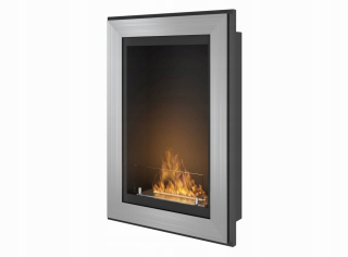Jednoduchý požiarny rámec 550 Inox Bio Fire s pohárom