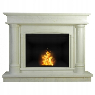 Portal Biofireplace 15292 White Marble 034