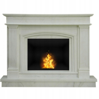 Portál Biofireplace 15302 White Marble 044