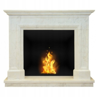 Portal Biofireplace 15312 White Marble 054