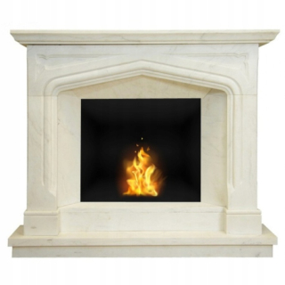 Portal Biofireplace 15314 White Marble 056