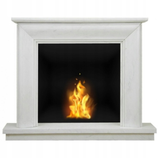 Portal Biofireplace 15336 White Marble 078