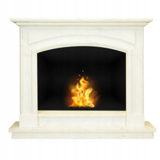 Portal Biofireplace 15344 White Marble 086