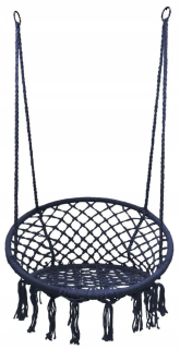 Závesné hojdacie kreslo - Storky Nest Swing DO77 Boho 80 cm Navy modré