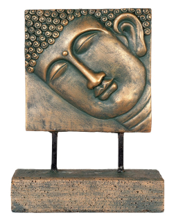Žena Buddha - Figurínová hlava živice, dekorácia sochárstva