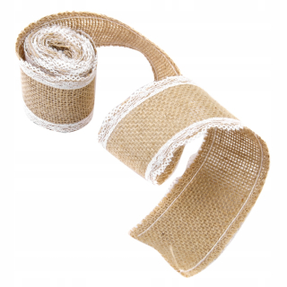 Dekorácia do záhrady - Jutowa Lace Jute Ribbon Jute Ribbon