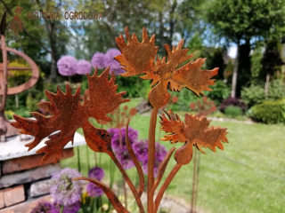 Dekorácia do záhrady - Dekorácia Chaber High Garden Steel pokrytá hrdzou