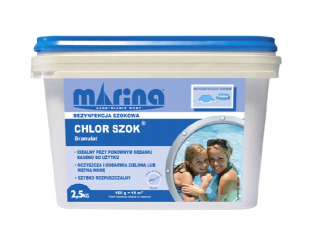 Bazénová chémia - Granuly šokov chlóru pre bazén 2,5 kg Marina