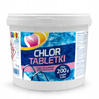 Bazénová chémia - Biliardové tablety chlóru 5 kg gamix veľké 25x200g