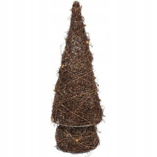 VIANOČNÝ STROMČEK HNEDÝ UMELÝ GLITR PRIRODZENÝ VZHĽAD 3
