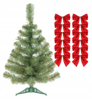 Vianočný stromček zelený jedľa- 50 cm vianočné luky